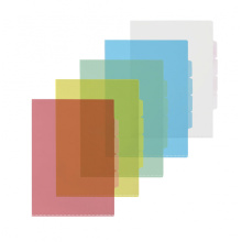 Папка уголок 3 отделения, 150 мкм,  ассорти, 1шт, арт. 727921