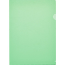 Папка-уголок OfficeSpace, A4, 100мкм, прозрачная зеленая, арт. Fmu15-9_878