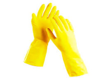 Перчатки хозяйственные латексные М