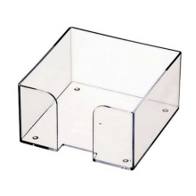 Бокс для бумаги 9х9х5 прозрачный пластик, арт. 1355457