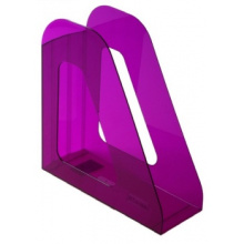 Лоток для бумаг вертикальный Стамм "Фаворит", тонированный, цвет слива, арт. ЛТ709