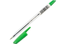 Ручка шарик. Linc CORONA PLUS зелен. 0,7 мм прозр. кругл. корп., арт. 3002N/green