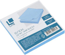 Блок самоклеящ. LITE 76х76 мм 100 л. голуб., арт. SN7676L-Lb