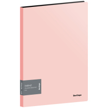 Папка с 20 вкладышами Berlingo "Instinct", 14мм, 700мкм, фламинго, арт. AVp_20513