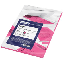 Бумага цветная OfficeSpace neon А4, 80г/м2, 50л. (малиновый), арт. 245195