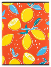 Тетрадь общая   А4,96л,кл,скоб,блок-офсет-2 Attache Лимоны красные, арт. 1154671