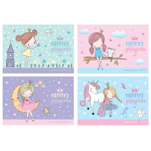 Альбом для рисования 08 л, А4, на скрепке BG "Я принцесса", арт. АР4ск8 9900