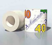 Бумага туалетная однослойная, окрашенная, в ассортименте, 40 м, арт. 16С9705