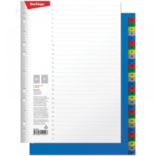 Разделитель листов Berlingo А4, 31 лист, цифровой 1-31, цветной, пластиковый, арт. ARp_04061