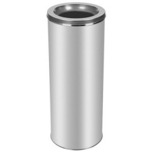 Урна д/мусора 10 л "Jofel" метал., серебристый/черный