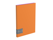 Папка с 20 вкладышами Berlingo "Fuze", 14мм, 600мкм, оранжевая, арт. AVp_20316