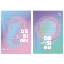 Бизнес-блокнот А6 64л. ЛАЙТ BG "Fluid", глянцевая ламинация, металлизация, арт.ББ6и64_м_лг 9000