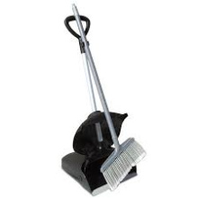 Совок с крышкой и щеткой, пластик, арт. Н1132