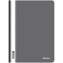 Папка-скоросшиватель пластик. перф. Berlingo, А4, 180 мкм, черная, арт. ASp_04201