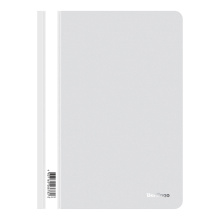 Папка-скоросшиватель пластик. Berlingo, А4, 180мкм, белая с прозр. верхом, арт. ASp_04100