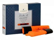 Маркер текстов. LOREX NOTE IT 1-5 мм оранж. скошенный, арт. LXTMNI-O