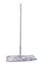 Швабра плоская "Чистюлино", телескопическая ручка 120 см, насадка "лапша" из шенила, цвет микс