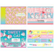 Альбом для рисования 12 л, А4, на скрепке BG "Mix. Девочки", ассорти, арт. АР4ск12 9108