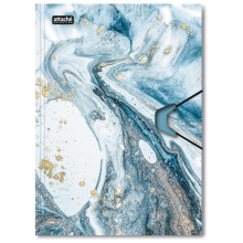 Папка на резинках Attache Selection, Fluid, серо-голубая, арт. 1046527