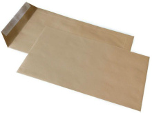 Конверт C4 скл 90г/м2, коричн, 229*324