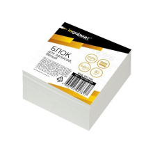 Блок д/зап. inФОРМАТ 8х8х5 см Куб не прокл. белый 80 г/м2, арт. NPNW-885