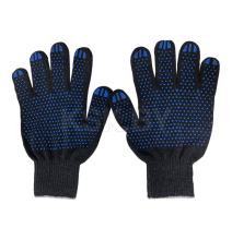 Перчатки х/б 116 текс 10 кл 5-нитка с ПВХ черные