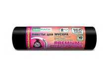 Мешки ПВД "PREMIUM+" 160л, 93*110, 35 мкм, 10 шт. в рулоне, черные