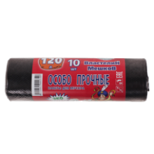 Пакеты для мусора ВЛАСТЕЛИН МЕШКОВ особопрочные, 120 л, 10 шт.