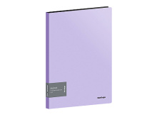 Папка с 10 вкладышами Berlingo "Soft", 9мм, 600мкм, сиреневая, арт. AVp_10207