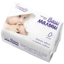 Мыло туалетное твердое "Ваш малыш" марка "Детское", ном. вес 90 г