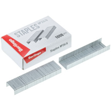 Скобы для степлера №26/6 Berlingo, оцинкованные, 1000шт., арт. DSk_26600