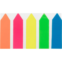 Клейкие закладки пласт. 5цв.по 20л. 12ммх44 Attache стрелки, арт. 845451