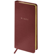 Еженедельник недатированный, карманный, 64л., кожзам, OfficeSpace "Windsor ", коричневый, зол.срез, арт.  Wn7v_25270