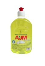 Средство для мытья посуды "AJM" ECONOM с пуш-пулом, 500 мл