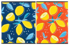 Тетрадь общая А5 96 л, клетка,скоб.,блок-офсет-2 Attache Лимоны в ассортименте, арт. 1154670