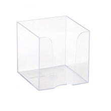 Бокс для бумаги 9х9х9 прозрачный пластик , арт. 1355458