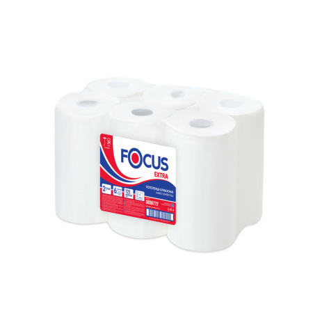 Полотенца бумажные FOCUS с центр. подачей, 2 сл., 125 метров, арт. 5036772