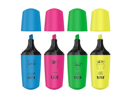 Текстовыделитель Berlingo "Textline HL100", мини, ассорти, 1-5мм, арт. T1099