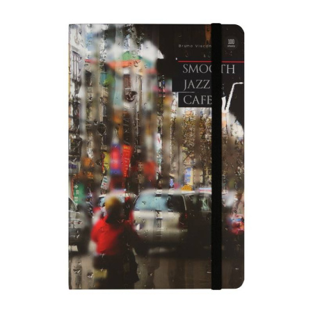 Блокнот А5 100л линия,горизонт MEGAPOLIS JOURNAL JAZZ CAFE 4 ВИДА 3-477/03, арт. 1217587