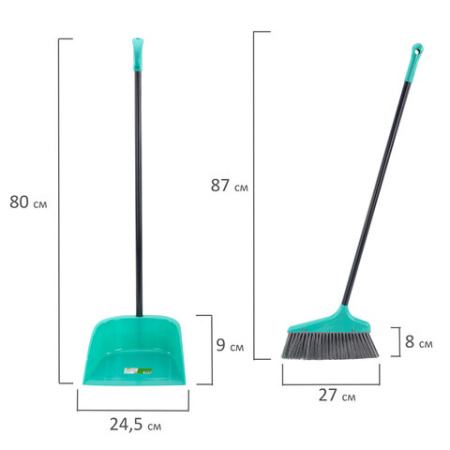 Совок для мусора+щетка "Любаша"