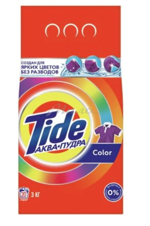 Средство моющее синтетическое порошкообразное Tide Автомат Color, 3 кг