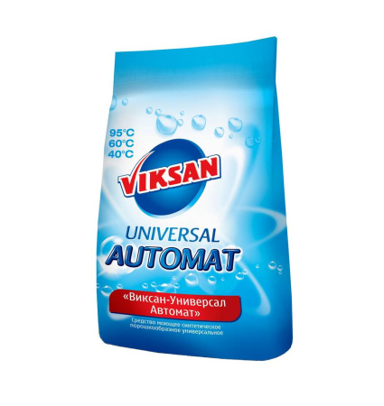 Средство моющее синтетическое порошкообразное универсальное "Виксан Универсал Автомат", 3 кг