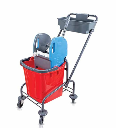 TK722, Тележка для уборки металл одно ведро 25 литров