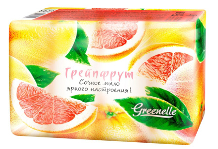 Мыло туалетное твердое "Грейпфурт", марка "Классическое", ном. вес 90 г