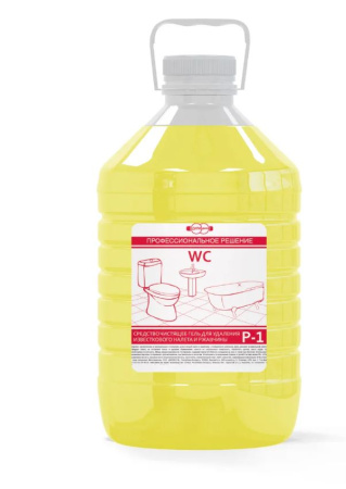 Средство чистящее Р-1 гель для удаления известкового налета и ржавчины, 5л