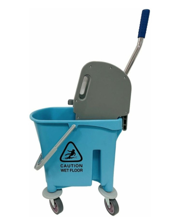 Тележка уборочная одноведерная 1*23л (пластик) с отжимом