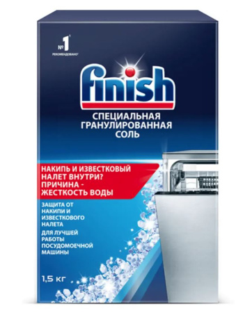 Соль для посудомоечных машин "FINISH Calgonit", 1,5кг