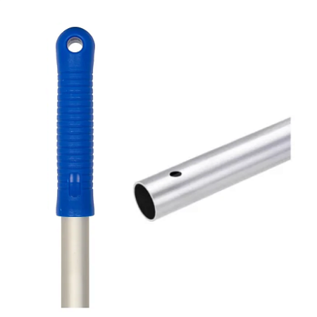 Ручка алюминиевая 140 см, синяя рукоятка,арт. AE140B