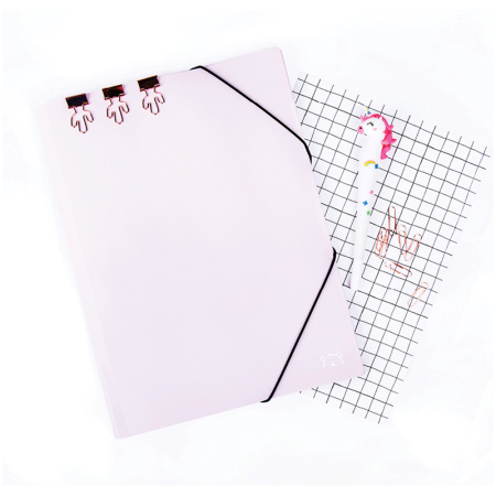 Папка на резинке MESHU "Dew", А4, 500мкм, pink dreams, арт. MS_32220