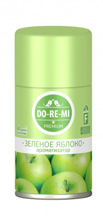 Освежитель воздуха "До-Ре-Ми" Премиум, Зеленое яблоко (сменный баллон), 250мл